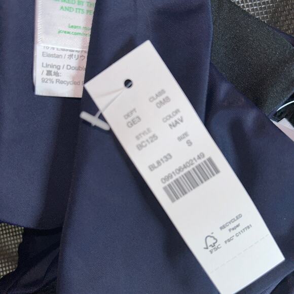 New NWT J. Crew Navy Blue Bikini Swim Bathing Suit Bottom Women's Size Small - Picture 5 of 7